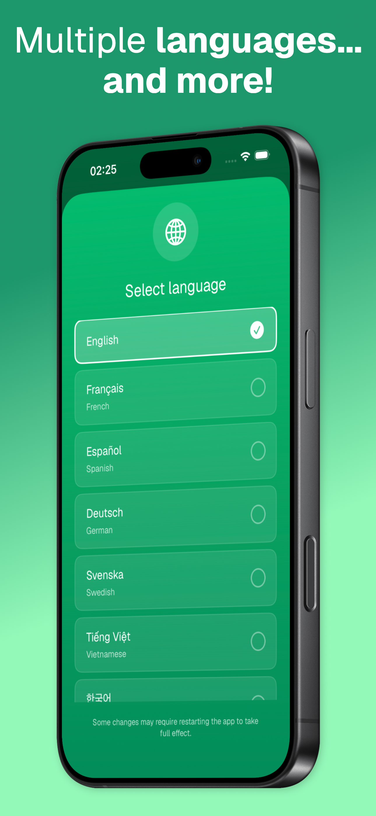 Supanator settings and project configuration screen